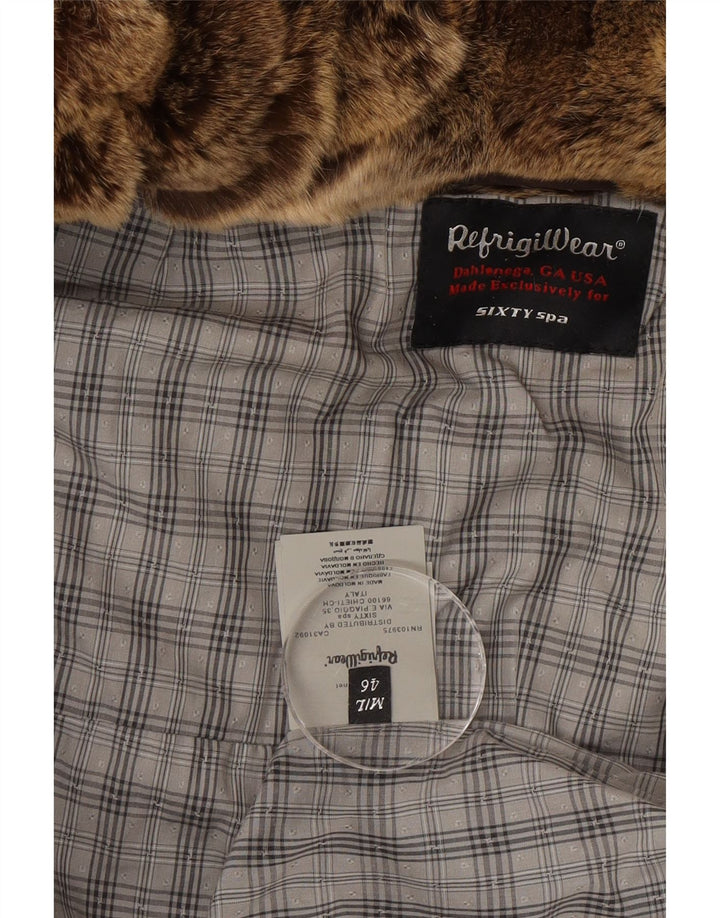 Cappotto imbottito con cappuccio da donna Refrigiwear IT 46 Large Marrone Poliestere