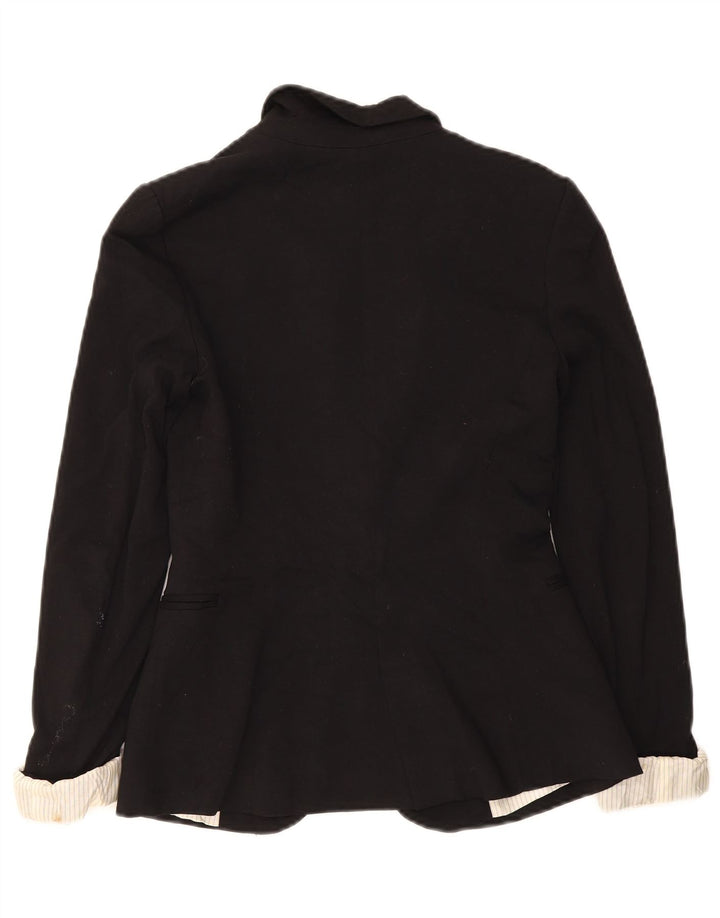 Giacca blazer a 1 bottone da donna Zara UK 6 XS viscosa nera