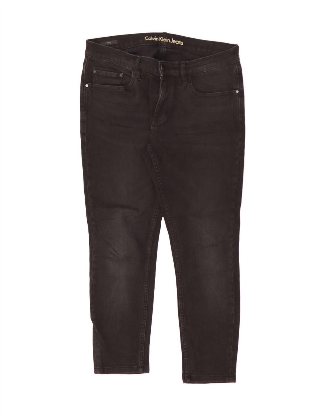 CALVIN KLEIN Womens Slim Jeans W31 L26 Black Cotton Vintage Calvin Klein and Second-Hand Calvin Klein from Messina Hembry 