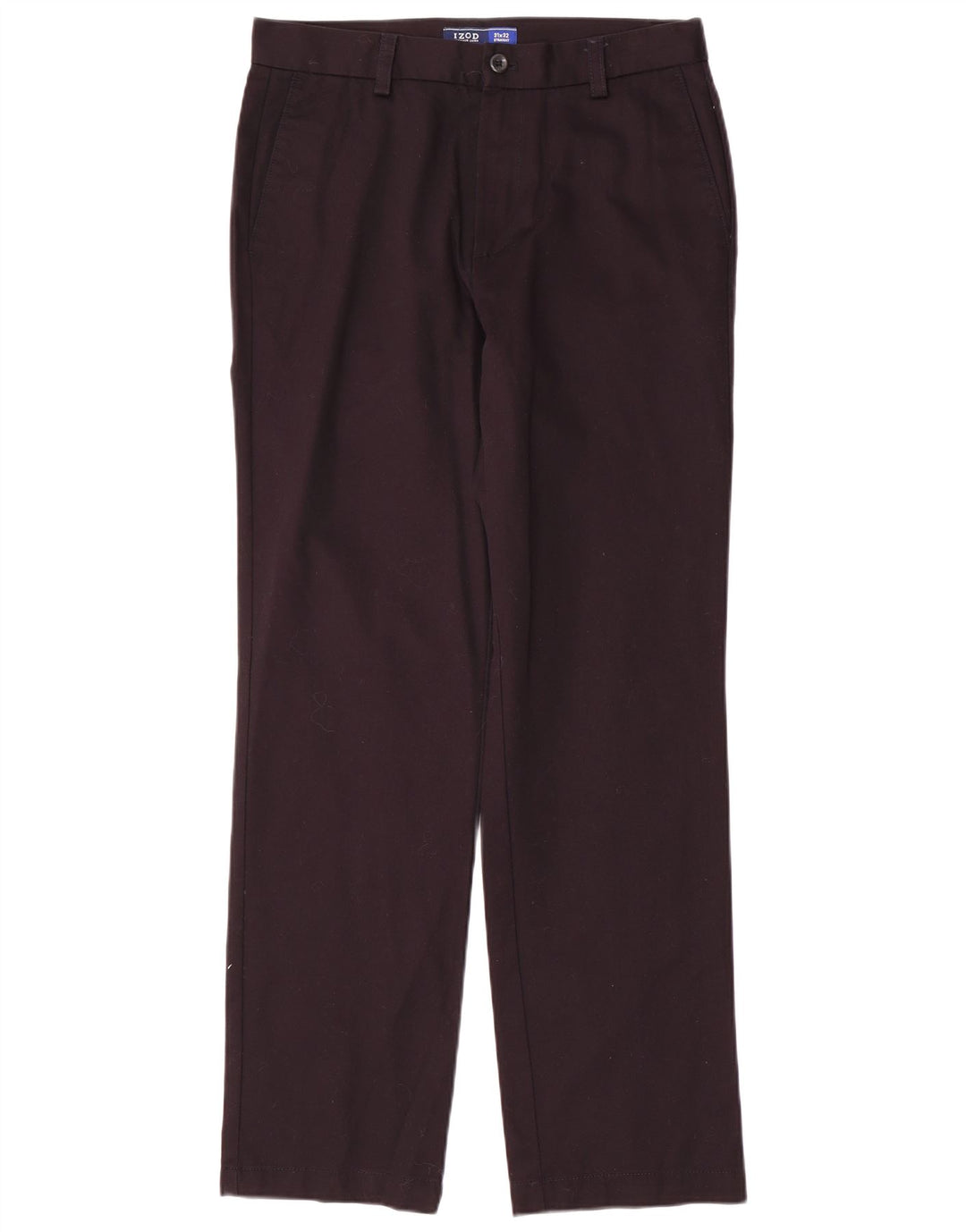 Pantaloni chino dritti da uomo IZOD W31 L32 in cotone blu navy