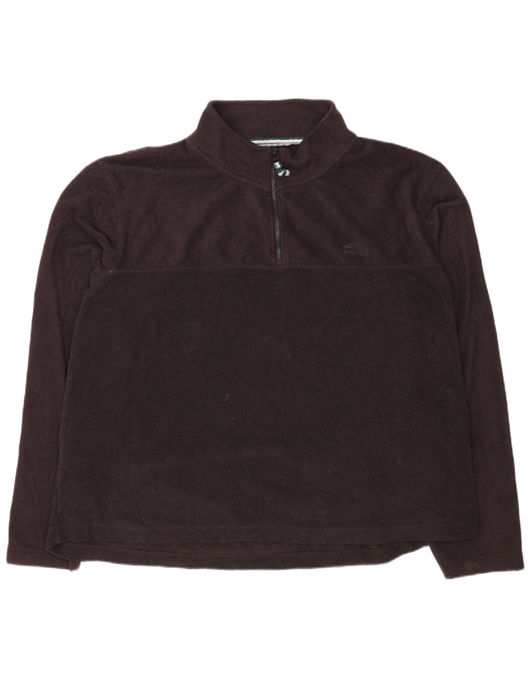 Felpa con collo con zip da uomo Weird Fish 5XL poliestere nero