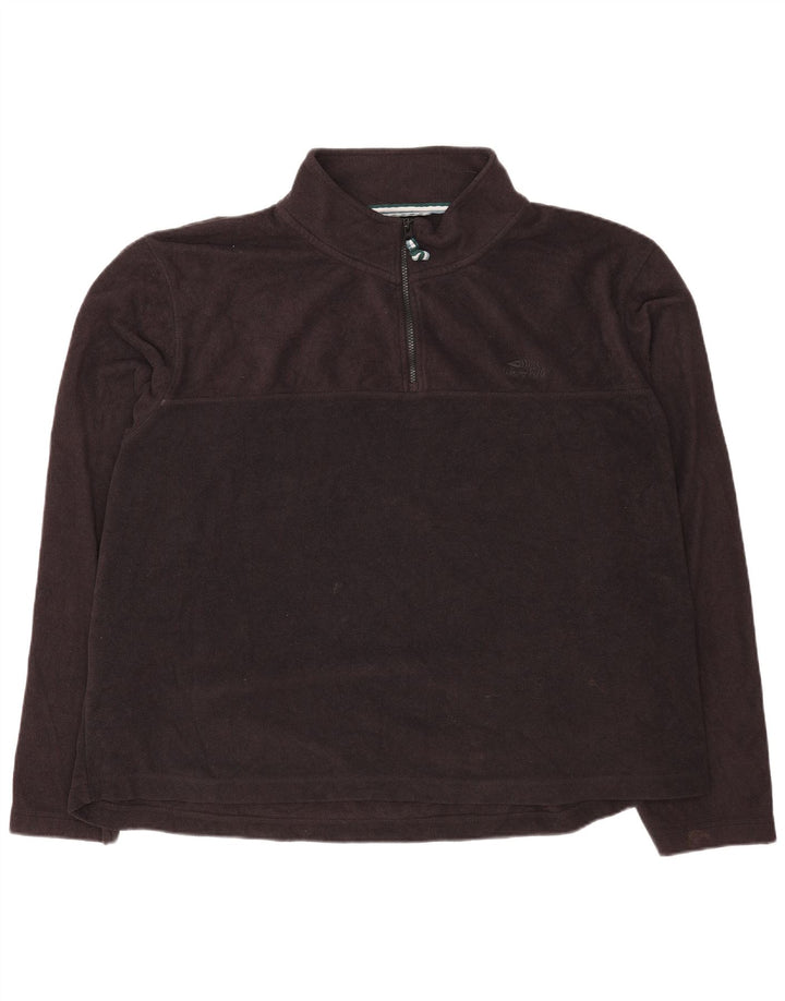 Felpa con collo con zip da uomo Weird Fish 5XL poliestere nero