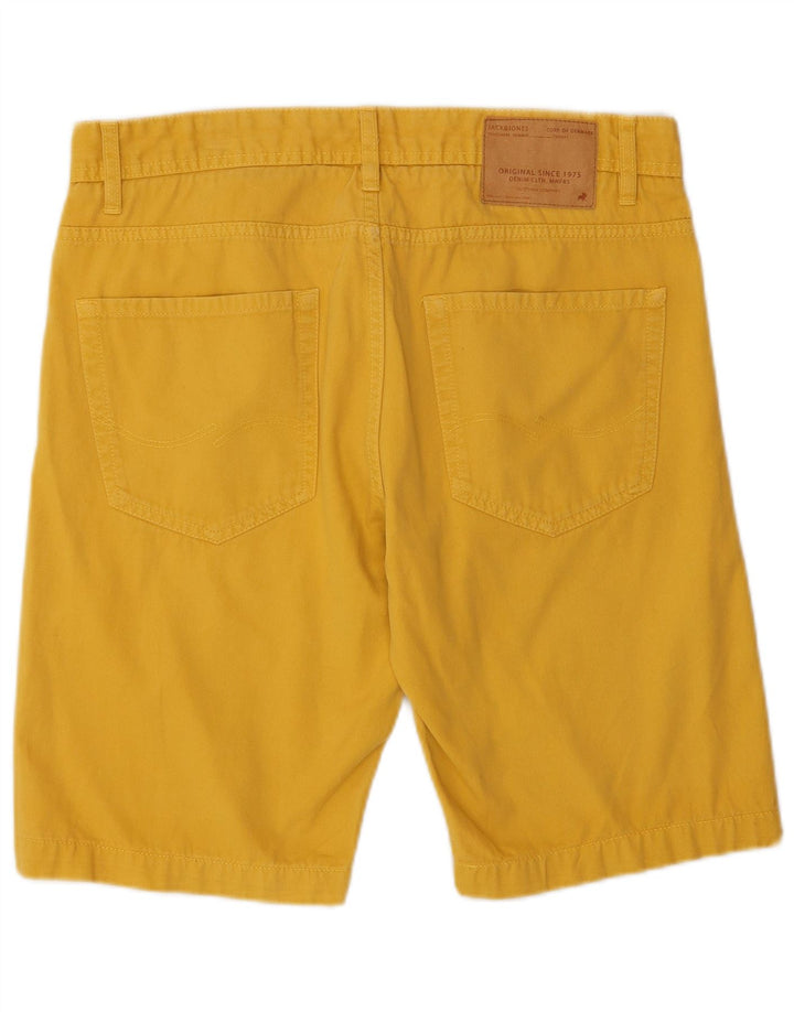 Pantaloncini casual da uomo Jack & Jones medi W32 in cotone giallo