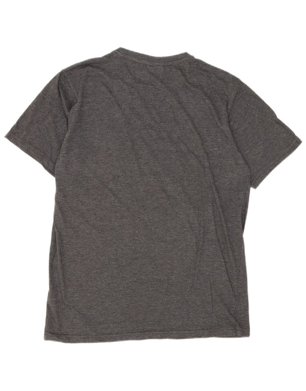 T-shirt grafica da uomo Sergio Tacchini Top XL in cotone grigio