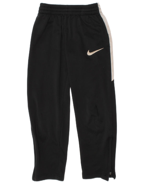 Pantaloni della tuta da ragazzo Nike 6-7 anni Large Nero Colourblock Poliestere