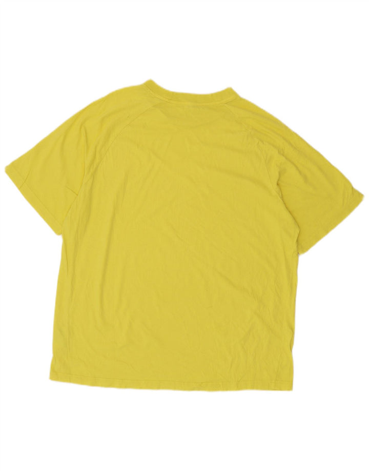 T-shirt da uomo Cos Top in cotone giallo medio