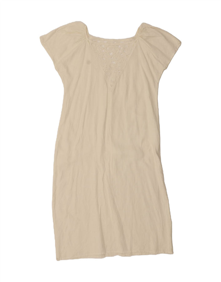 VINTAGE Womens Sundress UK 14 Large White Vintage Vintage and Second-Hand Vintage from Messina Hembry 