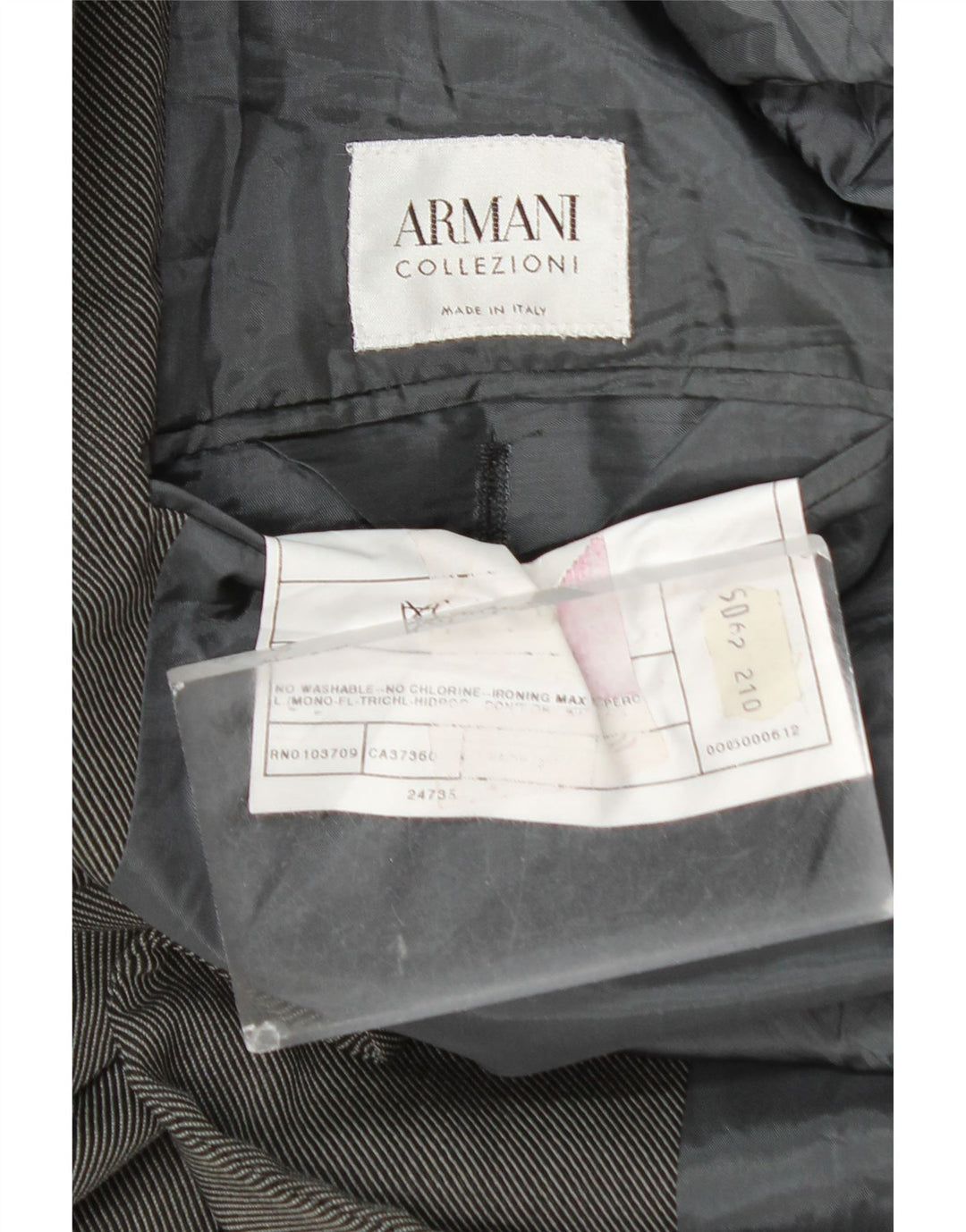Giacca Blazer da Uomo a 3 Bottoni Armani Collezioni IT 50 Lana Grigio Medio
