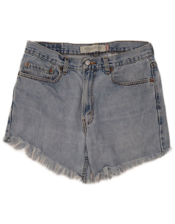 Pantaloncini di jeans a vestibilità regolare a vita alta 505 Levi's da donna W33 Blu medio