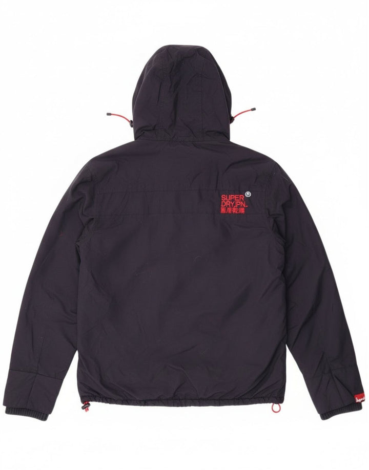 Giacca a vento grafica da donna Superdry UK 16 grande blu navy