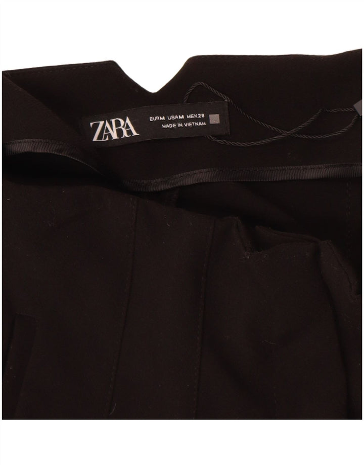 Pantaloni chino affusolati da donna Zara medi W28 L27 poliestere nero