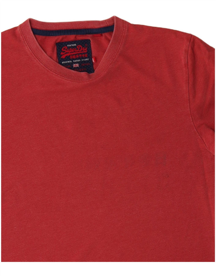 T-shirt da uomo Superdry Top grande rossa