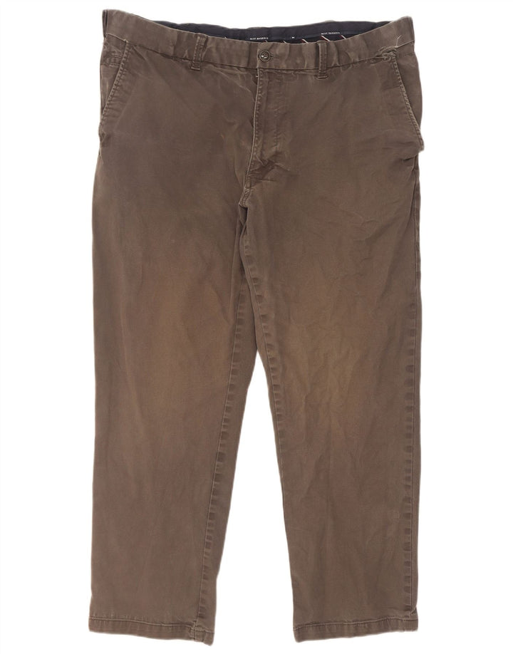Pantaloni chino dritti Marks & Spencer da uomo blu Harbour W40 L29 grigi