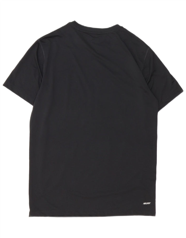 T-shirt grafica da uomo New Balance Top in poliestere nero medio