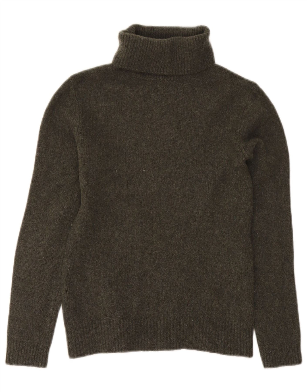 Maglione maglione da donna a collo alto Massimo Dutti UK 14 grande lana verde