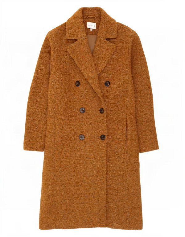Cappotto doppiopetto da donna Warehouse UK 14 Cotone beige medio