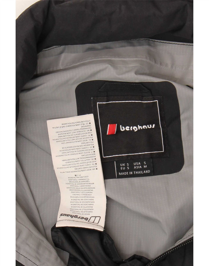 Giacca antipioggia da uomo con cappuccio Berghaus UK 36 Small Black Colourblock in poliammide