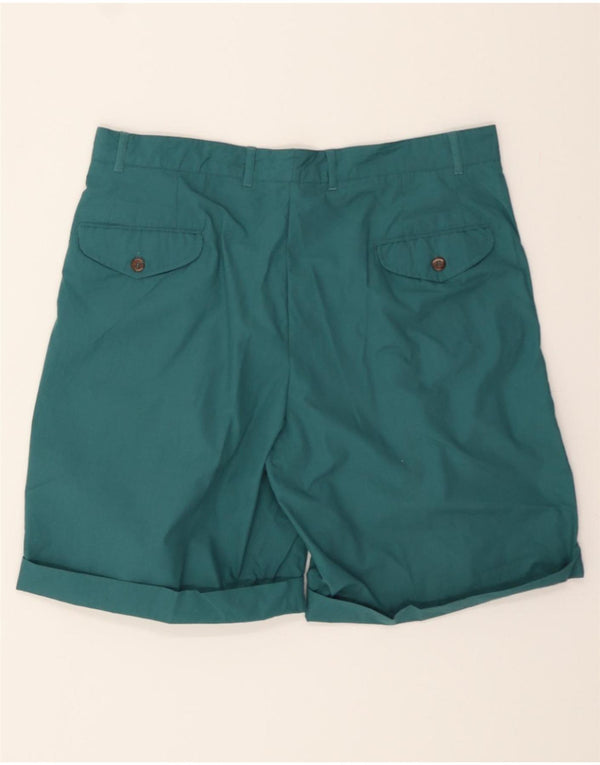 ST JOHN'S BAY Mens Pegged Chino Shorts XL W38 Green Polyester