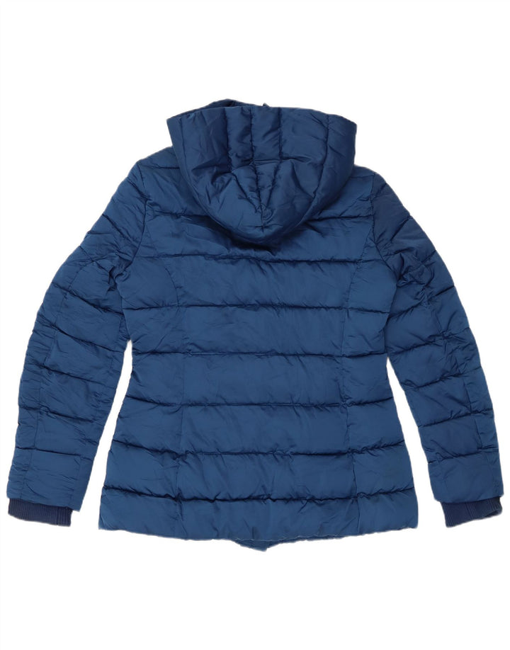 Giacca imbottita con cappuccio da donna SISLEY UK 12 Poliestere blu medio