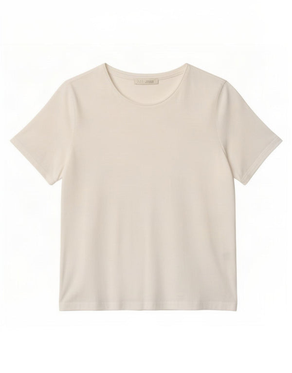 T-shirt Zara da donna Top UK 10 piccola in cotone bianco