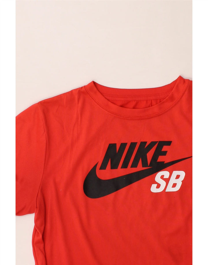 NIKE Mens Graphic T-Shirt Top Small Red Vintage Nike and Second-Hand Nike from Messina Hembry 