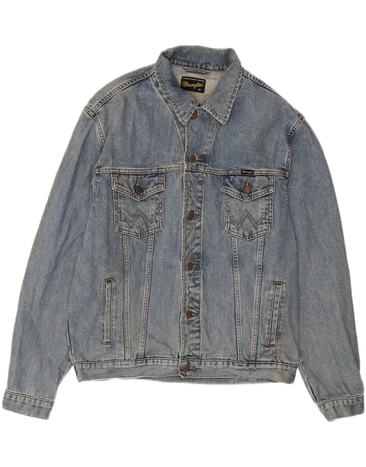 Giacca di jeans da uomo Wrangler UK 42 XL cotone blu