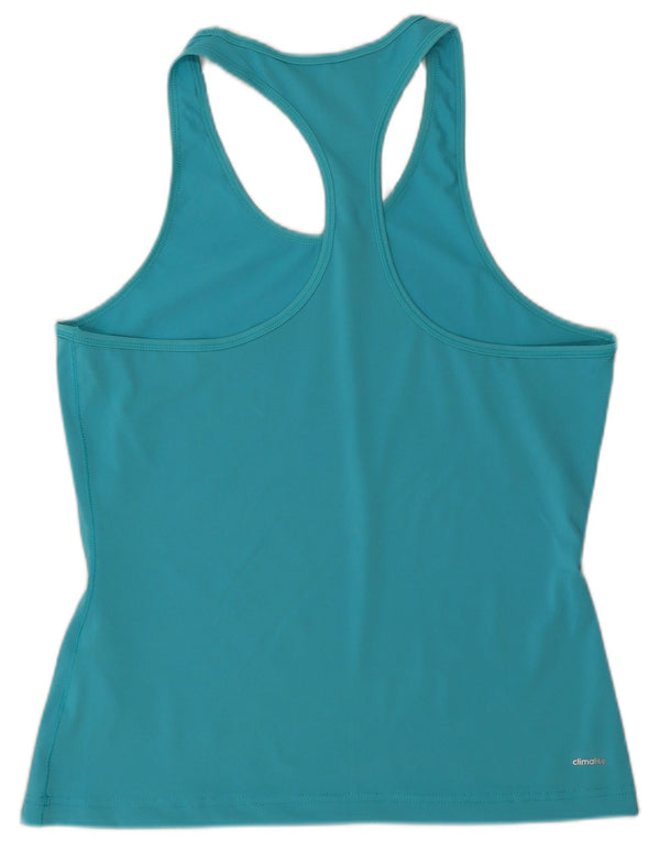 Canotta Adidas Climalite da donna UK 12/14 Poliestere blu medio