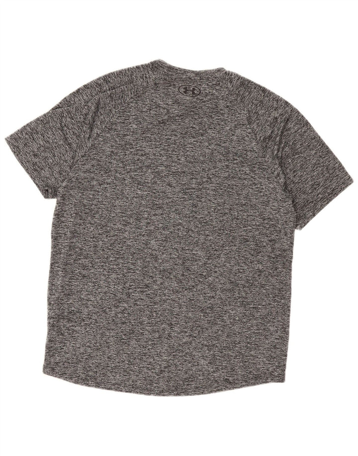 T-shirt da uomo Under Armour Top grande in poliestere chiazzato grigio