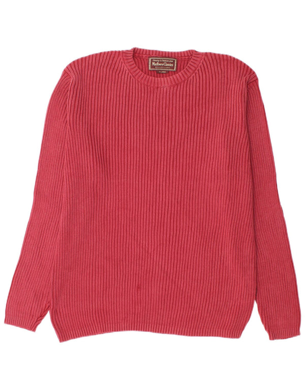 Maglione maglione girocollo da uomo Marlboro Classics XL rosso cotone