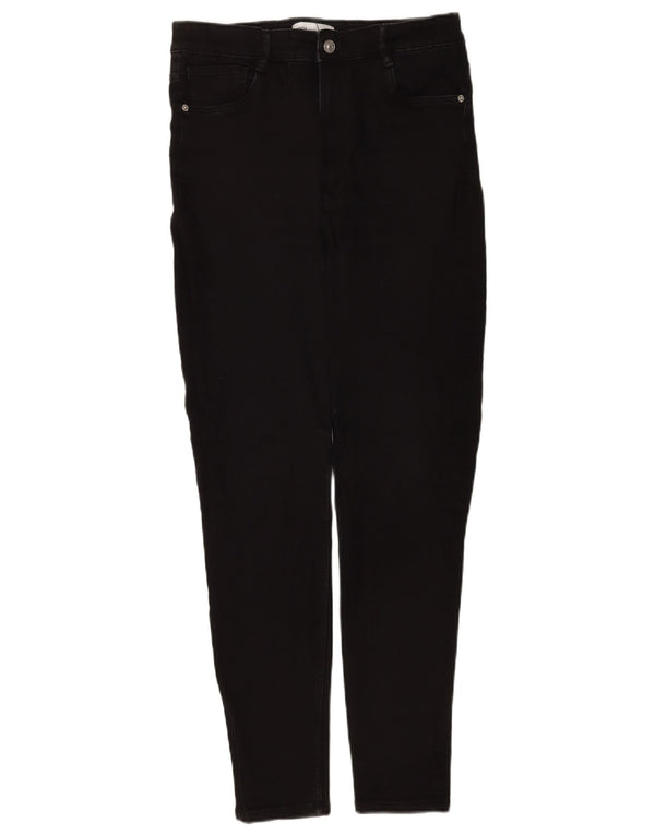 Jeans skinny da donna Zara EU 42 Large W32 L28 cotone nero