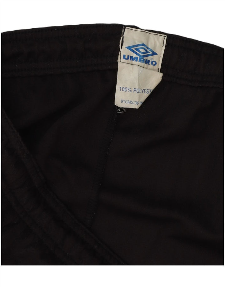 Pantaloncini sportivi da uomo Umbro grandi in poliestere gessato nero