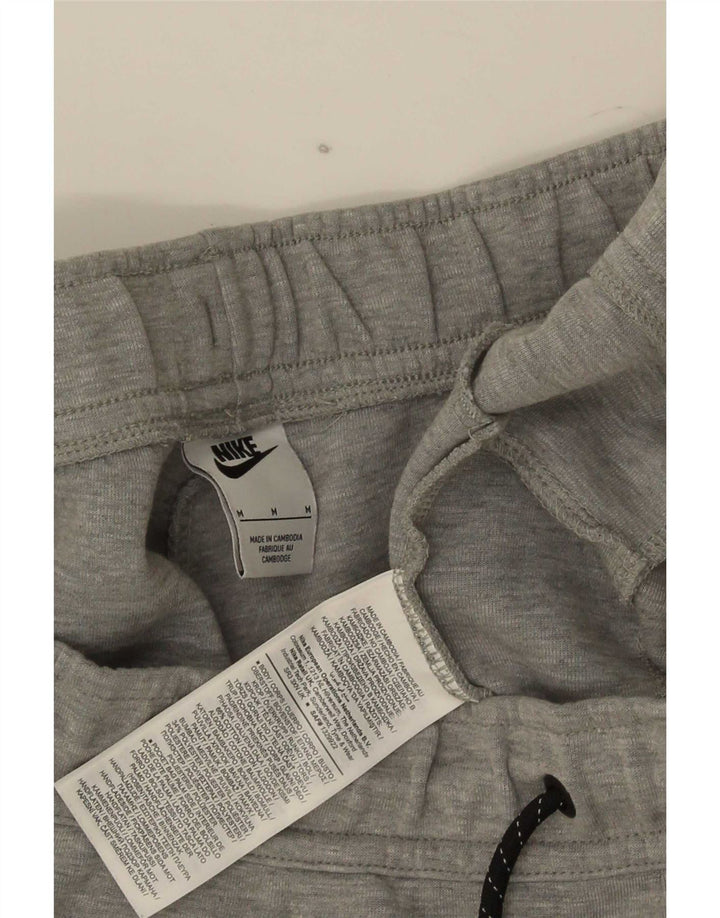 Pantaloncini sportivi Nike da uomo in cotone screziato grigio medio