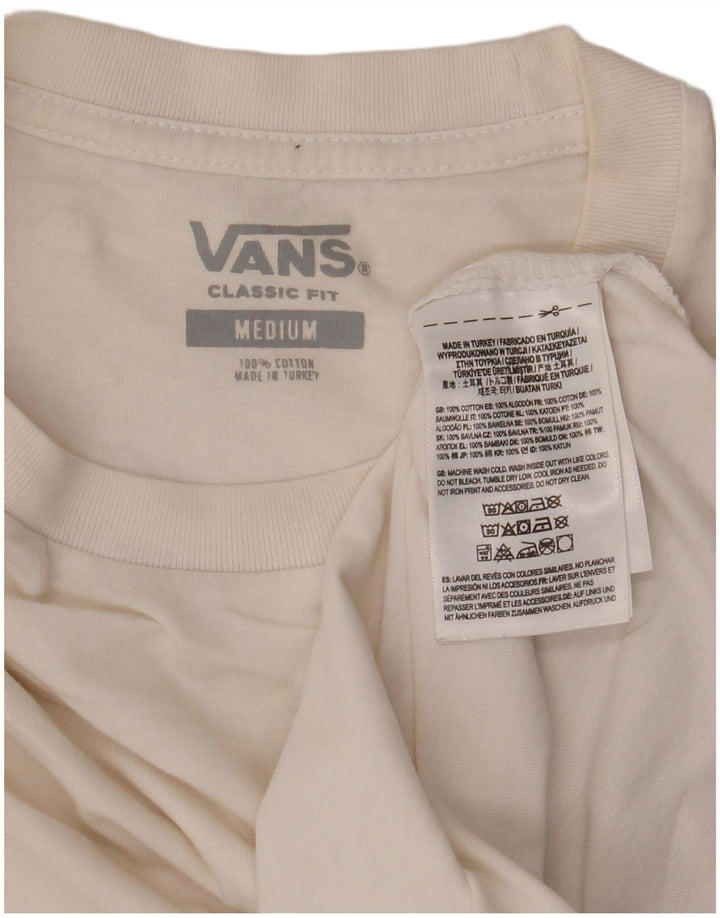 Maglietta da uomo Vans Classic Fit in cotone bianco medio