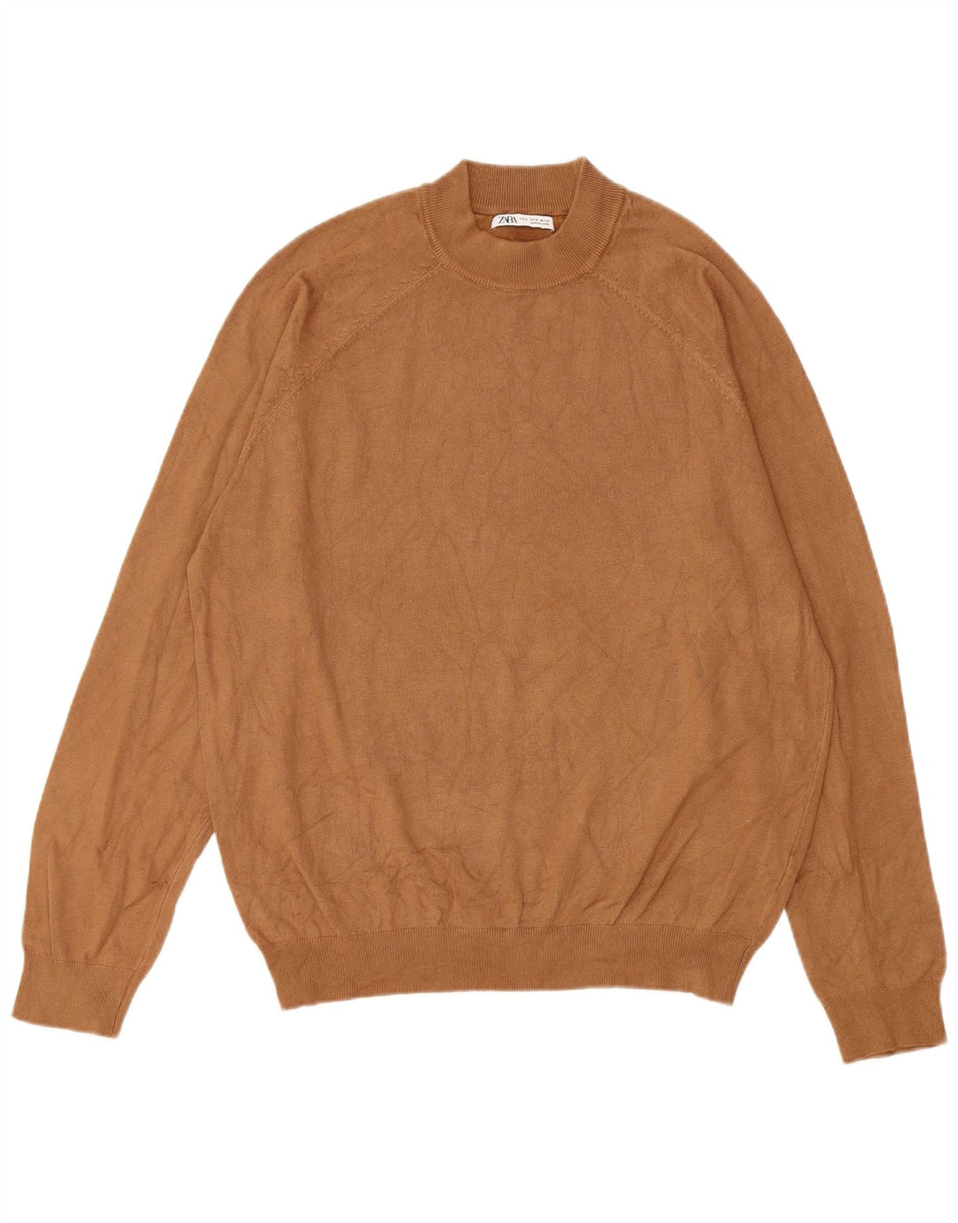 Maglione maglione girocollo da uomo Zara beige medio