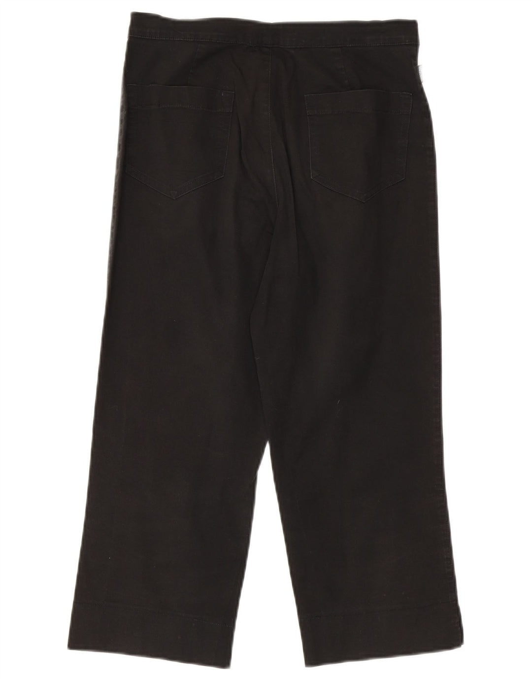 Pantaloni Capri dritti da donna MOSCHINO W28 L21 neri