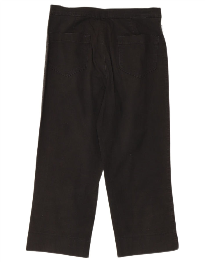 Pantaloni Capri dritti da donna MOSCHINO W28 L21 neri