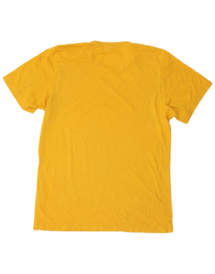 T-shirt grafica da uomo Adidas Top in cotone giallo medio
