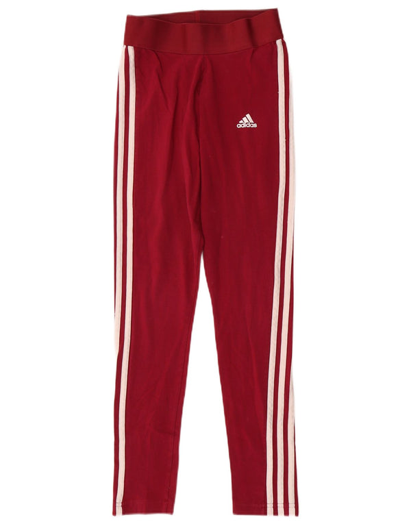 Leggings Adidas da donna UK 4/6 XS Borgogna