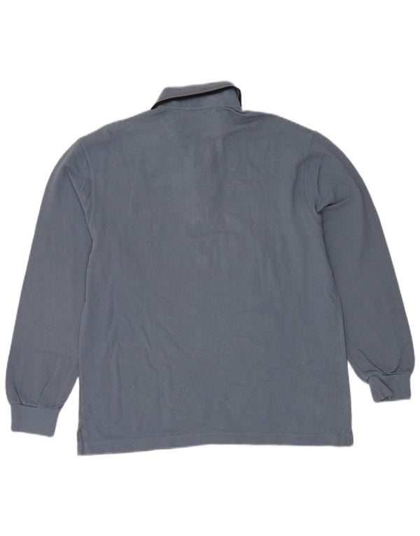 Polo da uomo Fred Perry in cotone blu medio