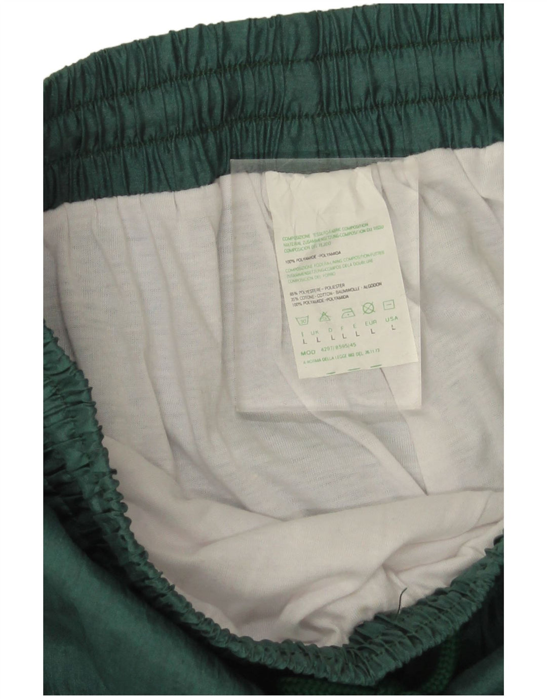 Pantaloni da tuta da uomo vintage da jogging grandi poliammide geometrica verde