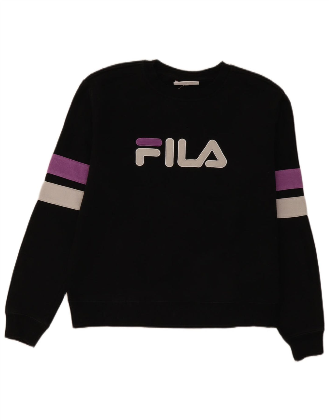 Felpa grafica da donna Fila Felpa UK 16 Large Black Colourblock