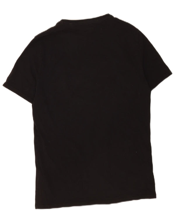 Guess T-shirt grafica da uomo slim fit Top in cotone nero medio