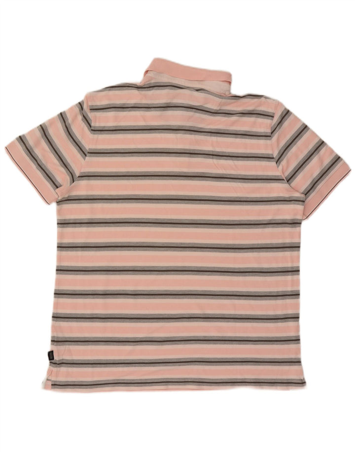Polo da uomo Hugo Boss 2XL a righe rosa