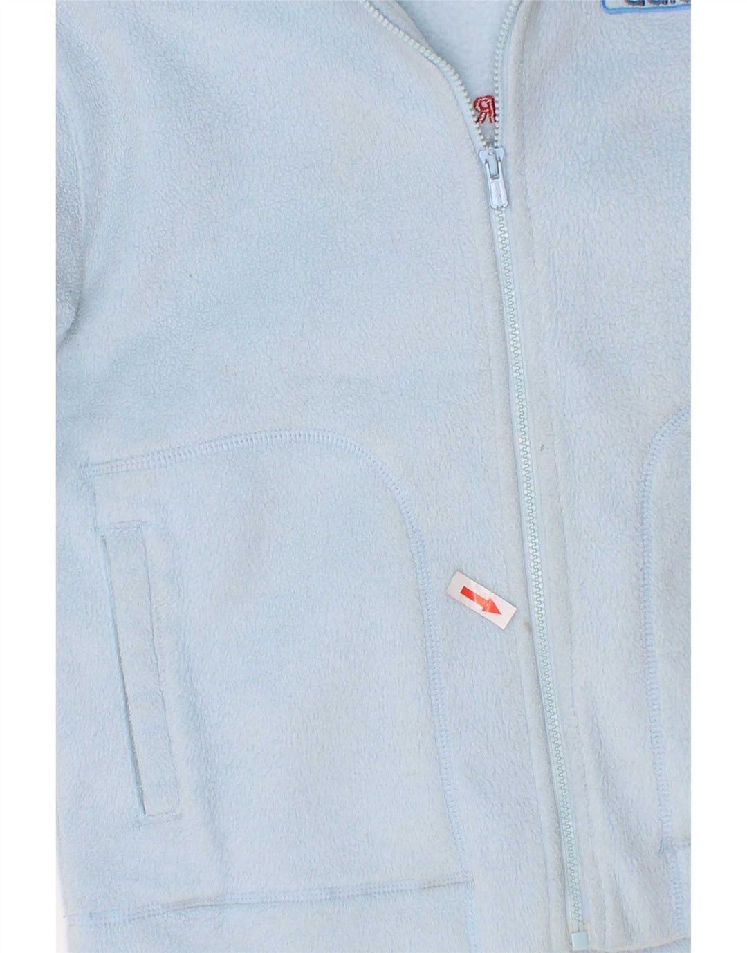 Giacca in pile grafica Adidas da ragazzo 7-8 anni in poliestere color block blu