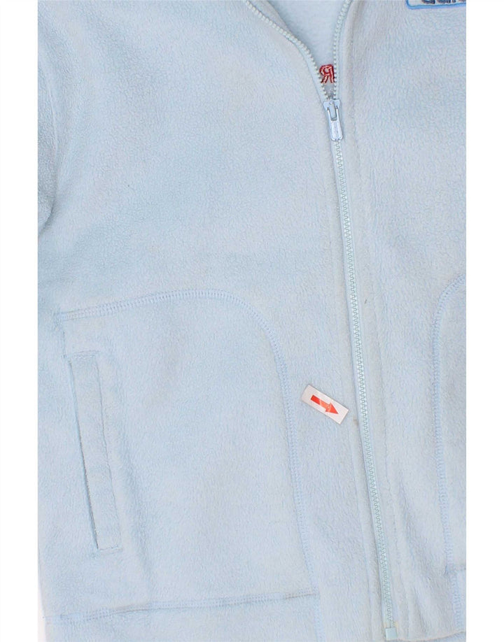 Giacca in pile grafica Adidas da ragazzo 7-8 anni in poliestere color block blu