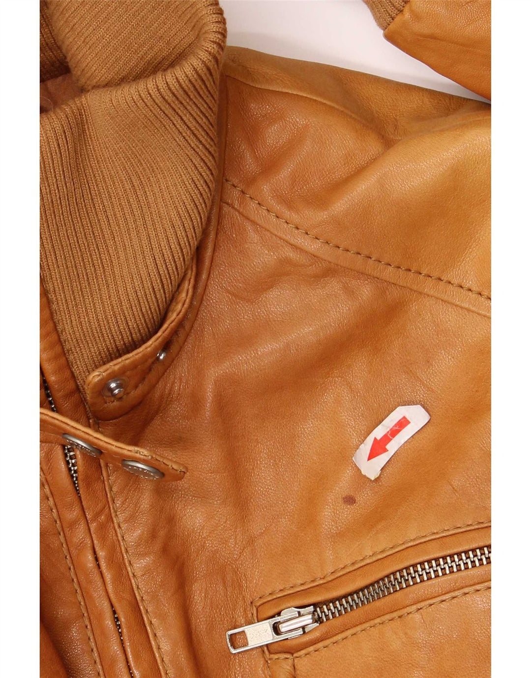 Giubbotto Bomber in Pelle da Donna Massimo Rebecchi IT 44 Marrone Medio