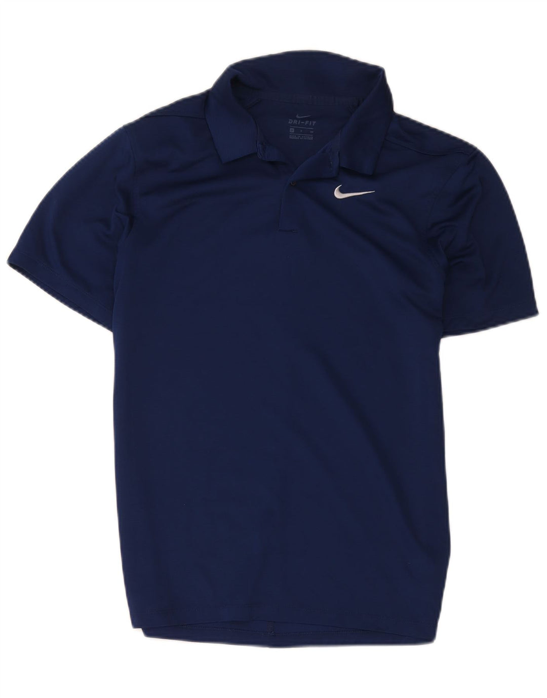 Polo Nike da uomo Dri Fit piccola in poliestere blu navy