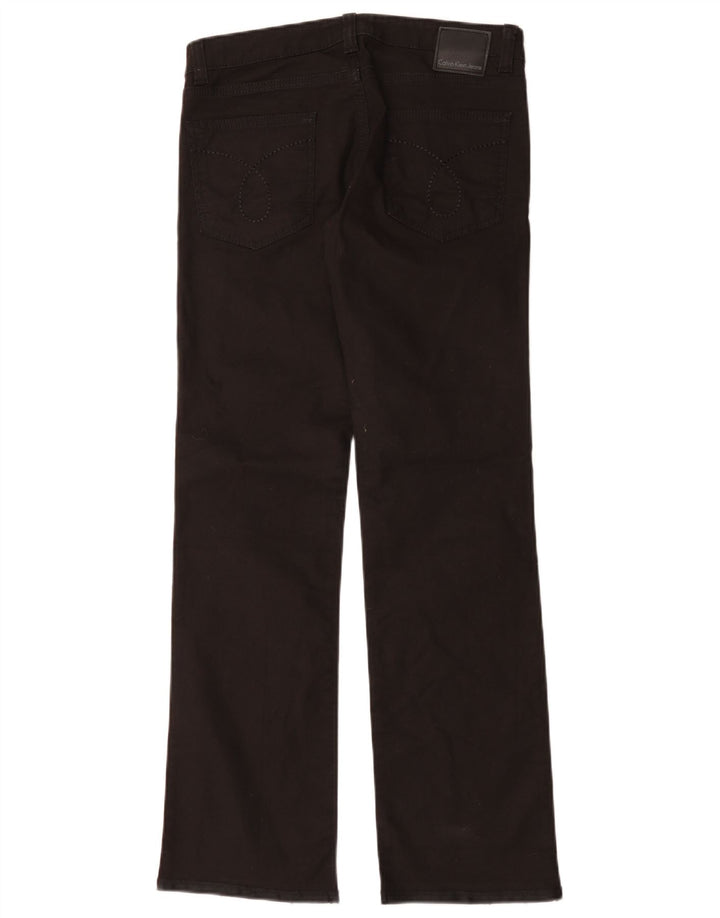 Jeans dritti da donna Calvin Klein W28 L34 cotone nero