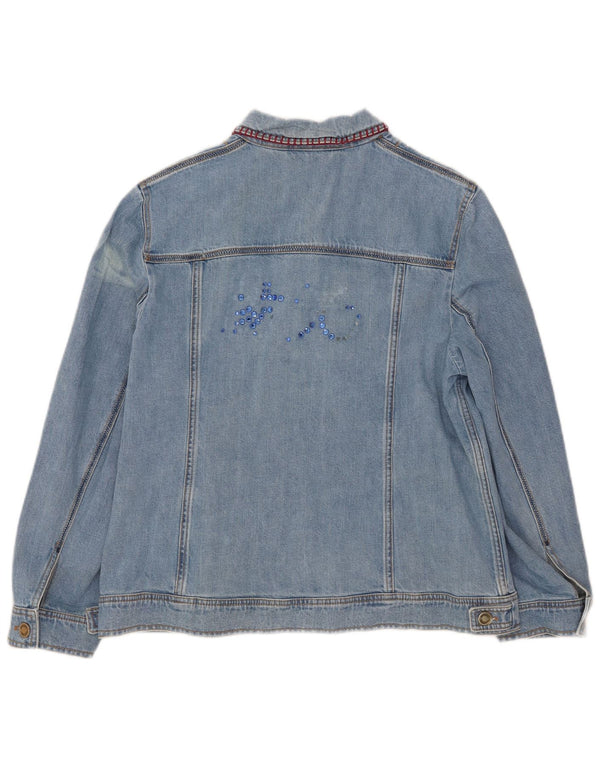 Giacca in denim da donna Antonette UK 18 XL cotone blu
