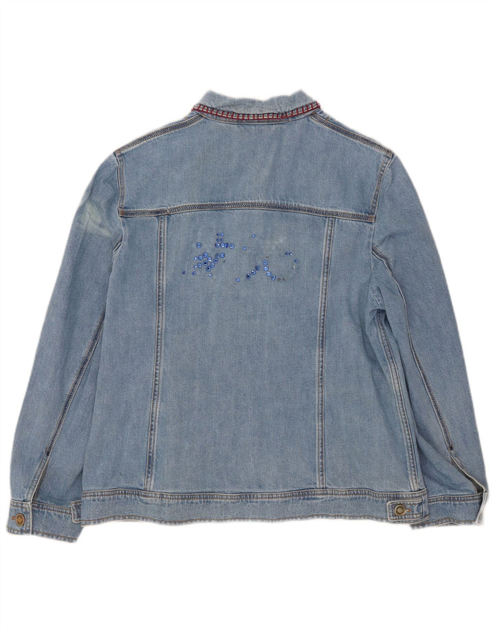 Giacca in denim da donna Antonette UK 18 XL cotone blu